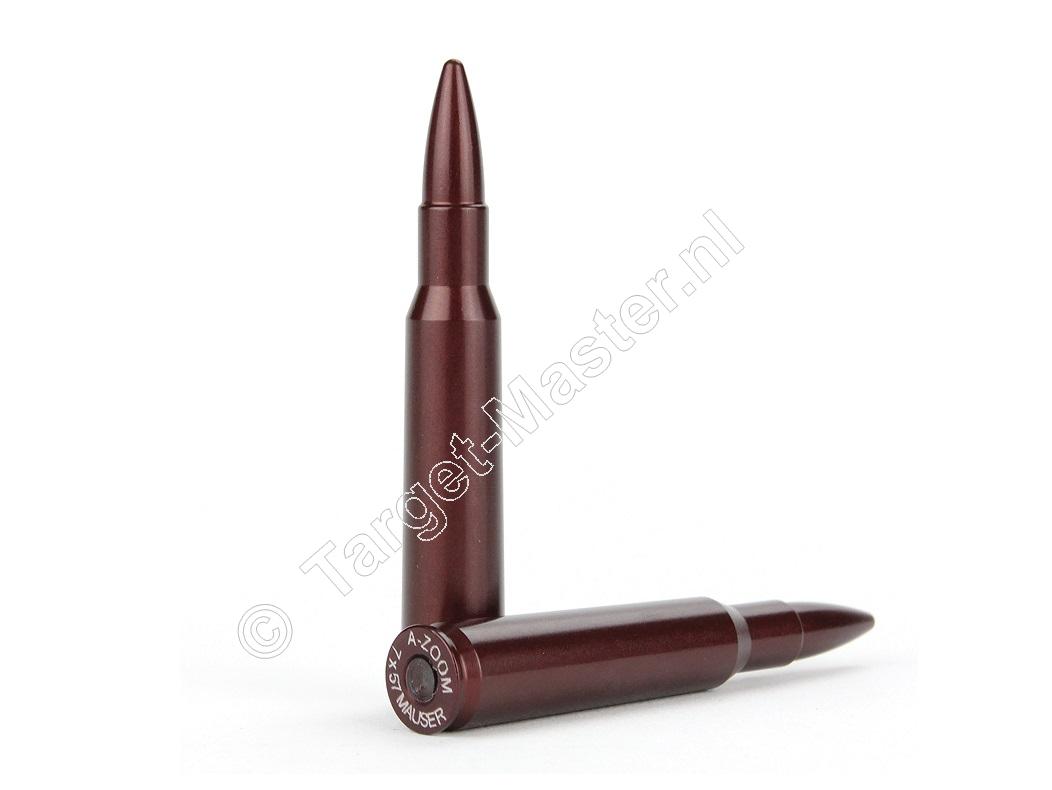 A-Zoom SNAP-CAPS 7x57 Mauser Dummy Oefen Patronen verpakking 2